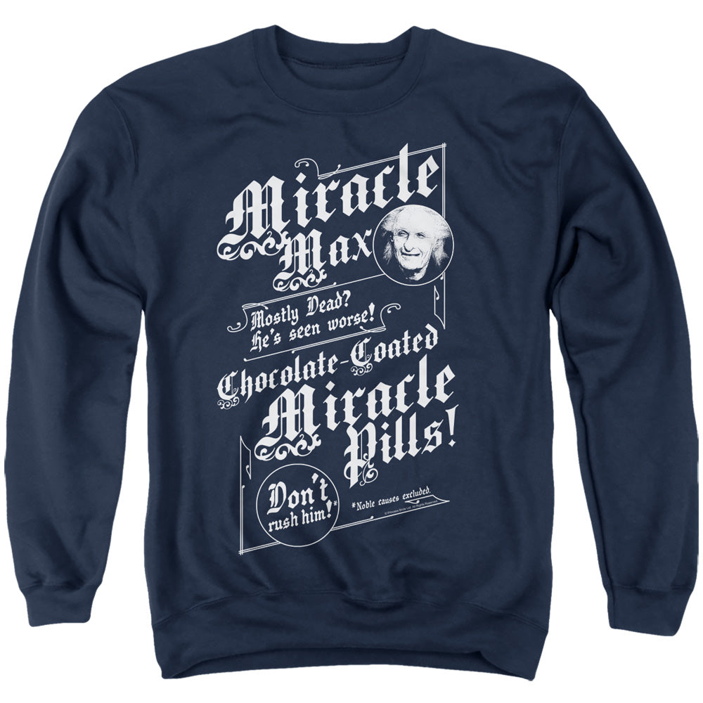 Princess Bride - Miracle Max - Adult Crewneck Sweatshirt - Navy