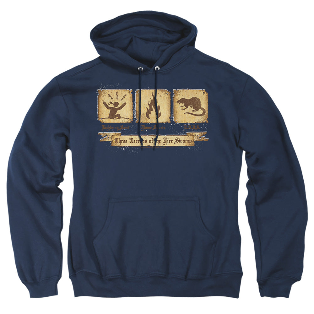Princess Bride - Three Terrors - Adult Pull-over Hoodie - Navy