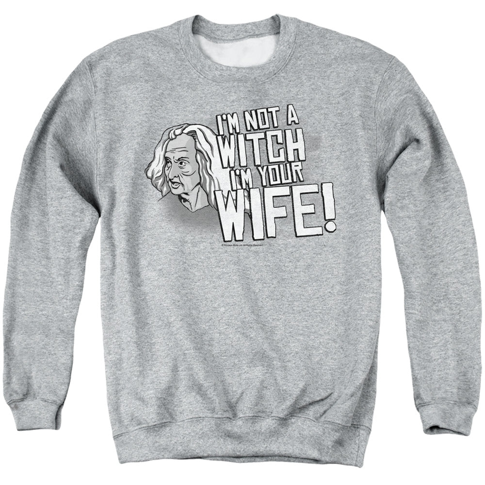Princess Bride - Not A Witch - Adult Crewneck Sweatshirt - Athletic Heather