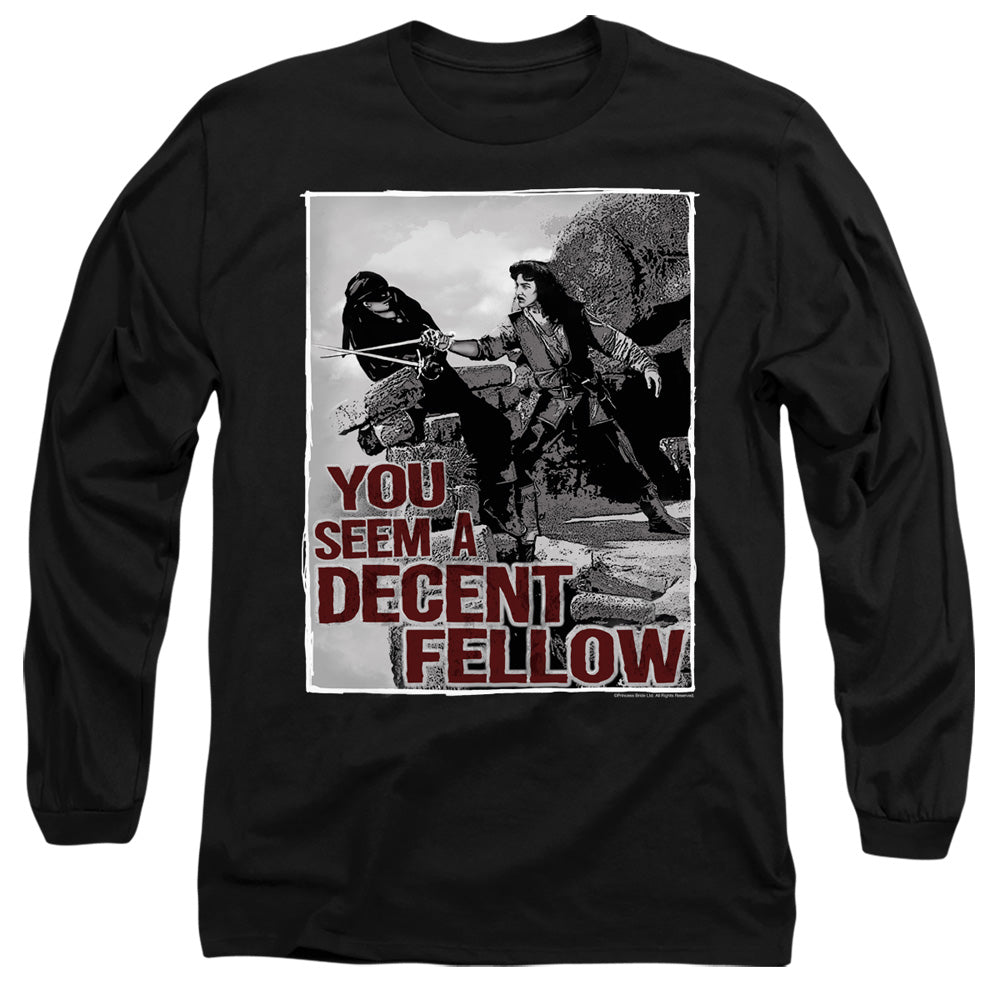 Princess Bride - Fellow - Long Sleeve Adult 18/1 - Black T-shirt