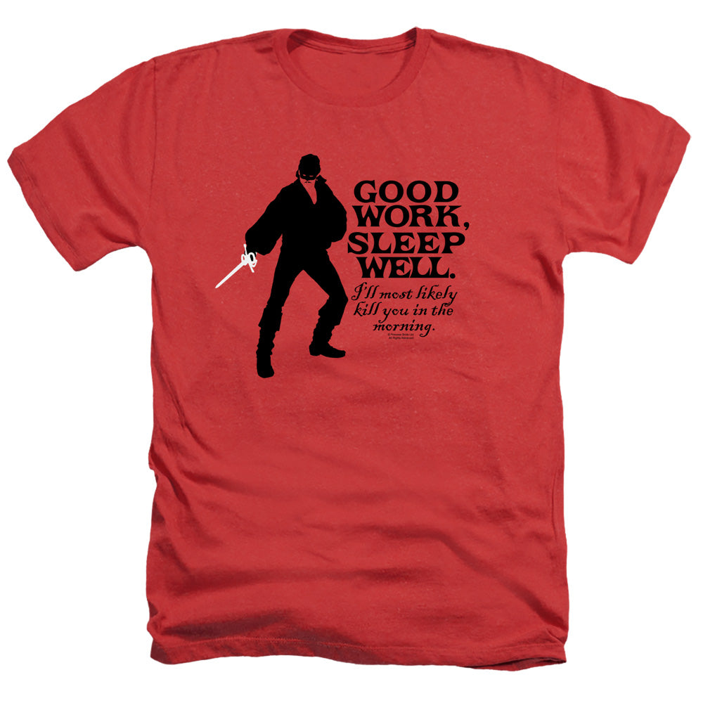 Princess Bride - Good Work - Adult Heather - Red