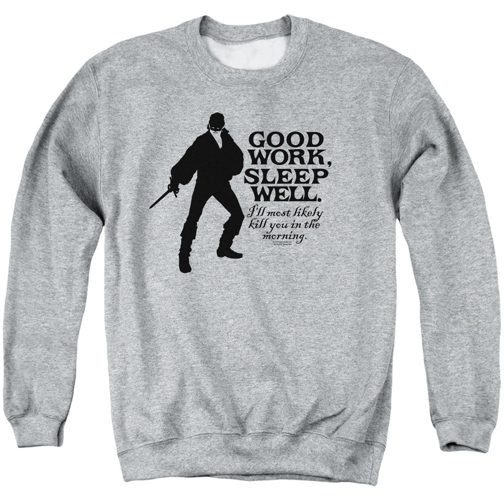 Princess Bride - Good Work - Adult Crewneck Sweatshirt - Athletic Heather