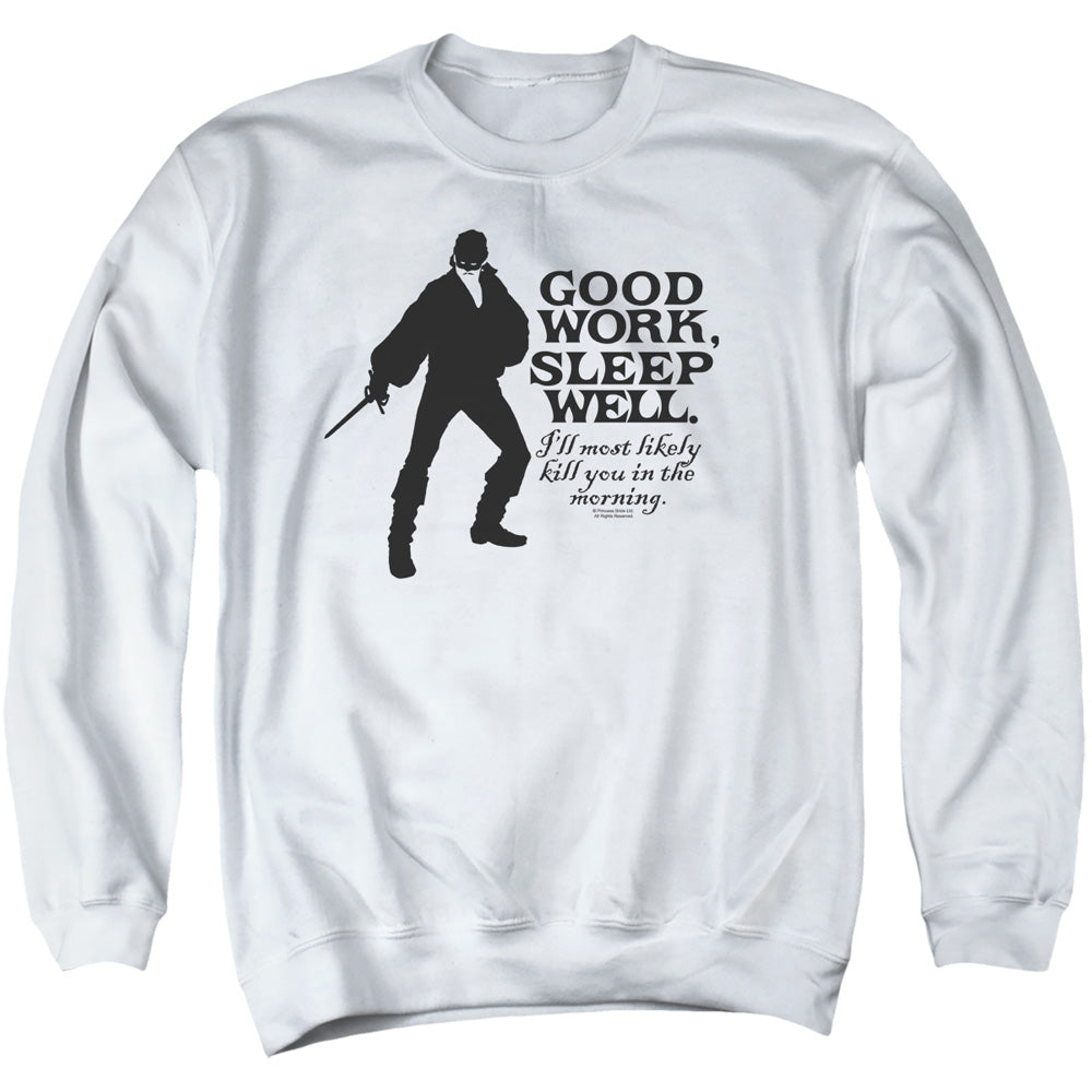 Princess Bride - Good Work - Adult Crewneck Sweatshirt - White