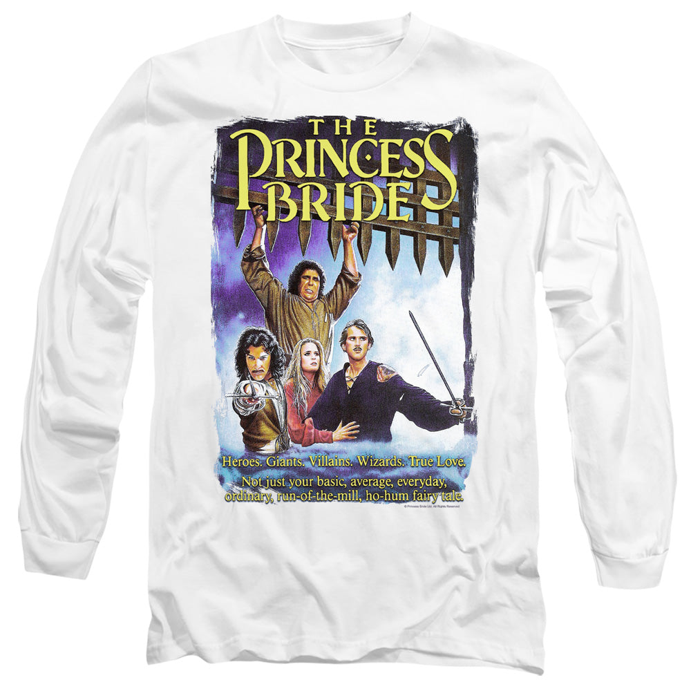 Princess Bride - Alt Poster - Long Sleeve Adult 18/1 - White T-shirt