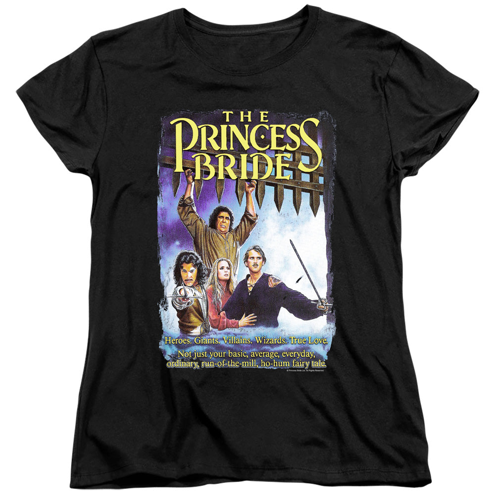 Princess Bride - Alt Poster - Short Sleeve Womens Tee - Black T-shirt