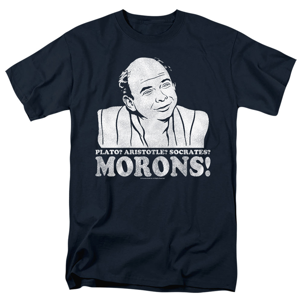 Princess Bride - Morons - Short Sleeve Adult 18/1 - Navy T-shirt