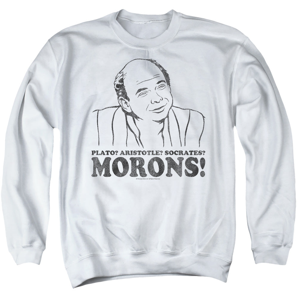 Princess Bride - Morons - Adult Crewneck Sweatshirt - White