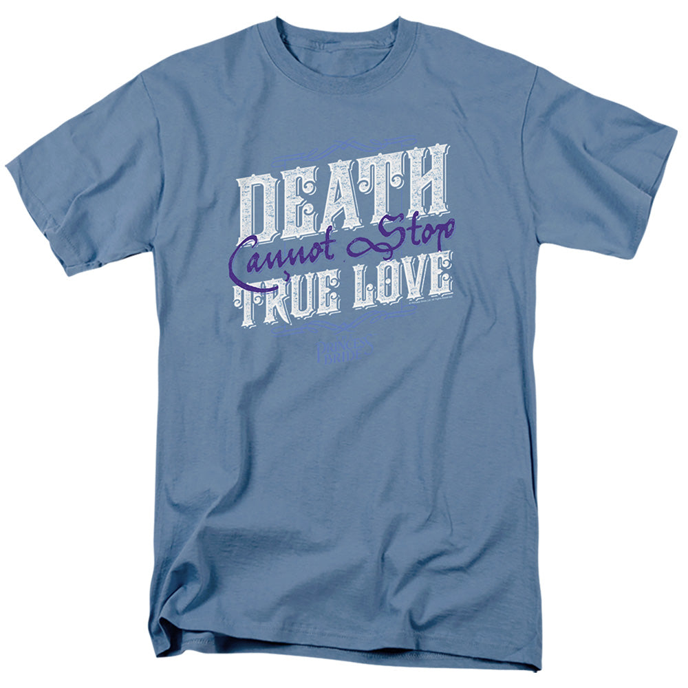 Princess Bride - Love Over Death - Short Sleeve Adult 18/1 - Carolina Blue T-shirt
