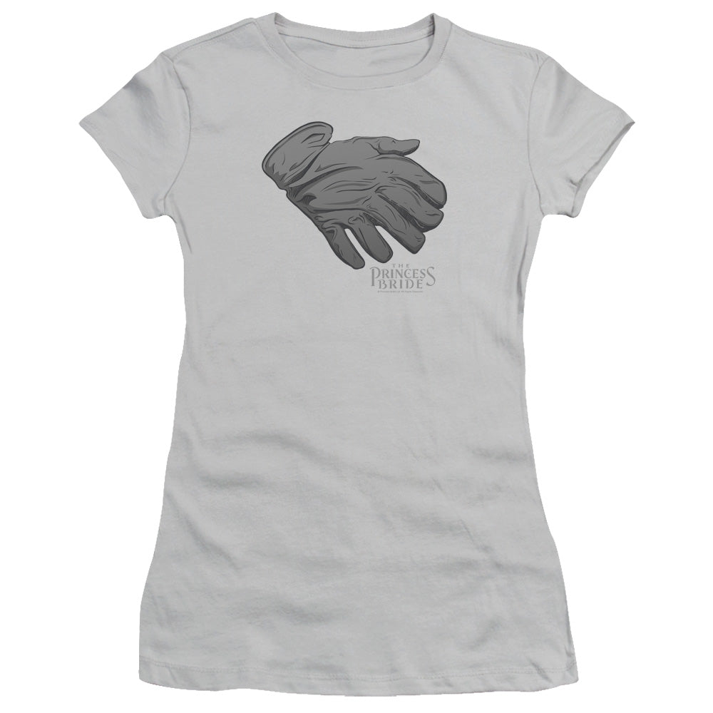Princess Bride - Six Fingered Glove - Short Sleeve Junior Sheer - Silver T-shirt