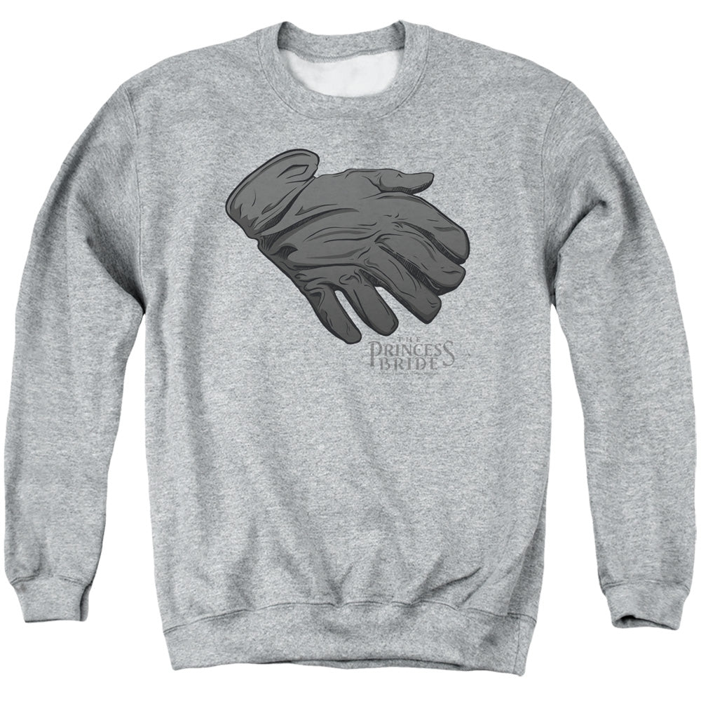 Princess Bride - Six Fingered Glove - Adult Crewneck Sweatshirt - Athletic Heather