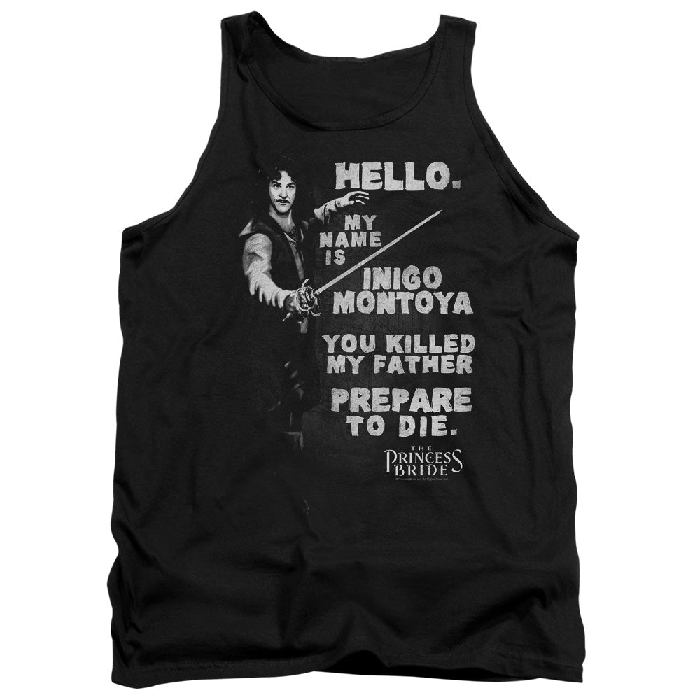 Princess Bride - Hello Again - Adult Tank - Black