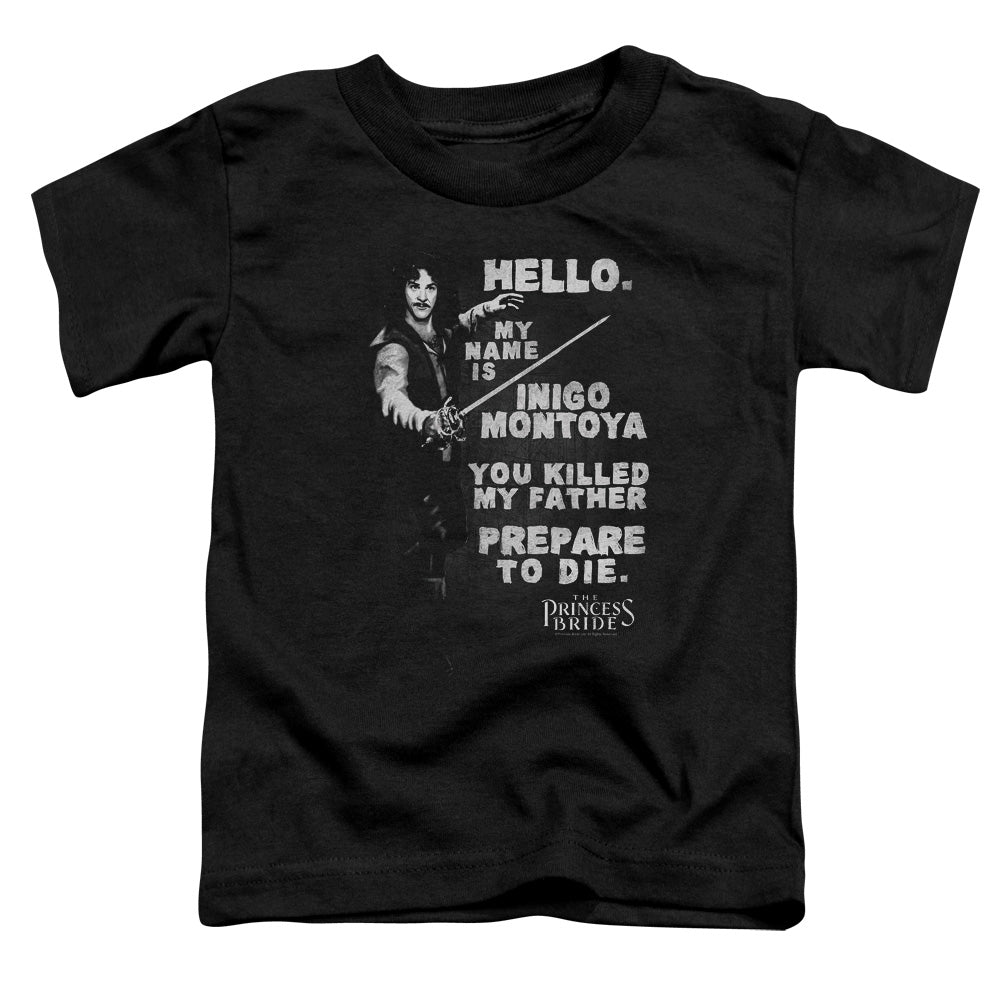 Princess Bride - Hello Again - Short Sleeve Toddler Tee - Black T-shirt