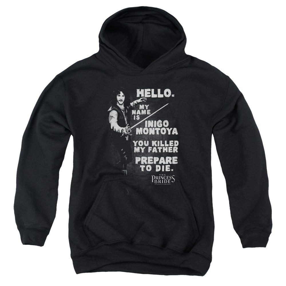Princess Bride - Hello Again - Youth Pull-over Hoodie - Black