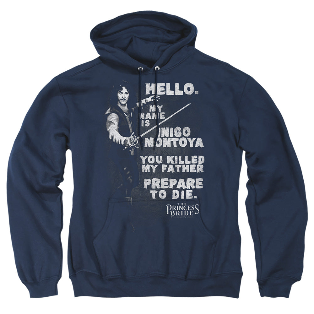 Princess Bride - Hello Again - Adult Pull-over Hoodie - Navy