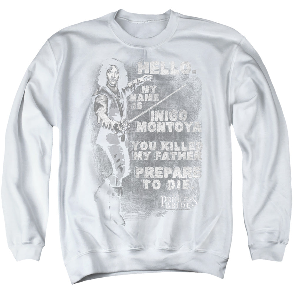 Princess Bride - Hello Again - Adult Crewneck Sweatshirt - White