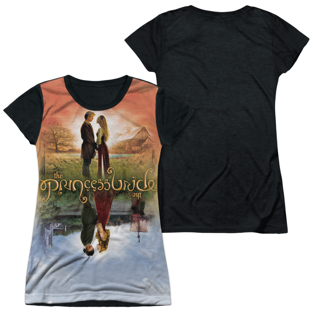 Princess Bride - Poster Sub - Short Sleeve Junior Poly Black Back - White T-shirt