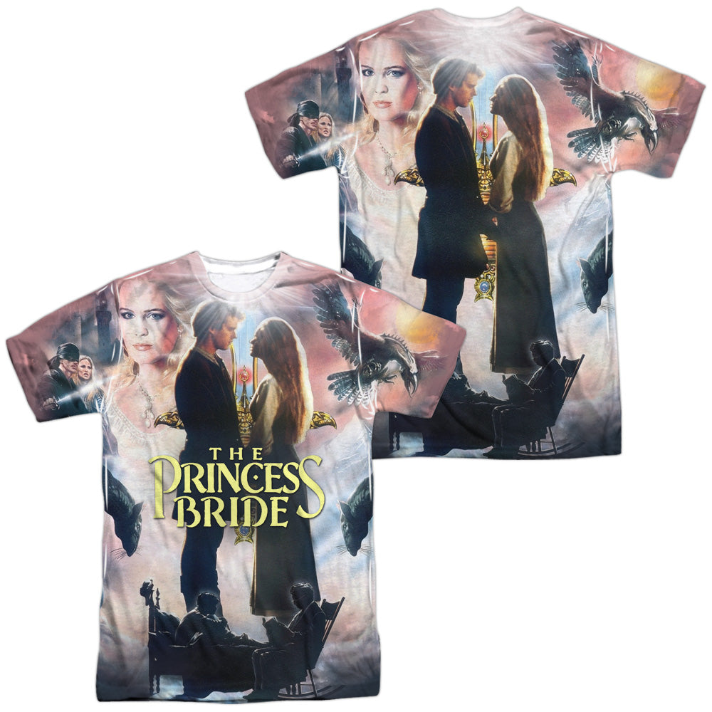Princess Bride - Soft Collage (Front/back Print) - Short Sleeve Adult Poly Crew - White T-shirt