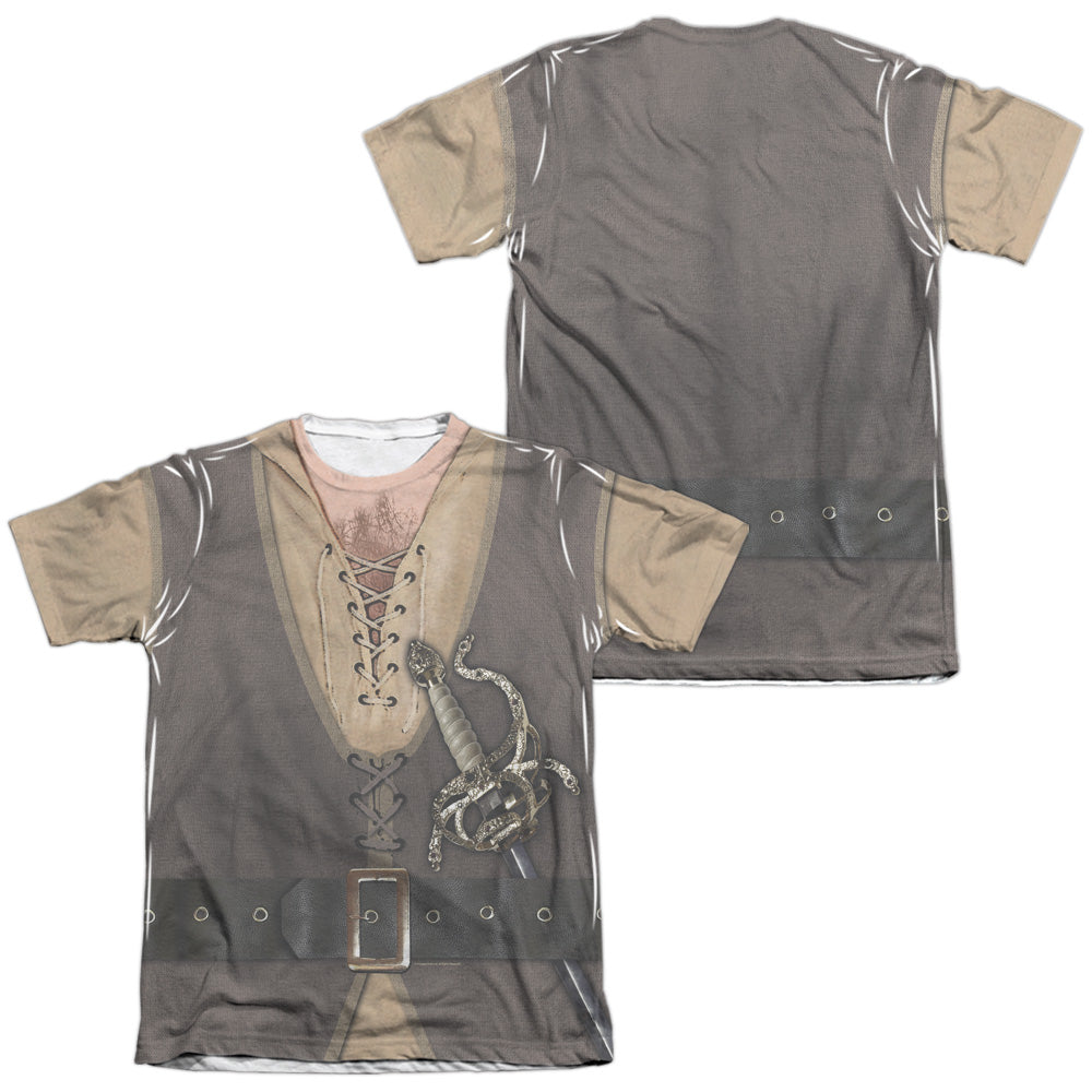 Princess Bride - Montoya Costume (Front/back Print) - Adult Poly/cotton Short Sleeve Tee - White T-shirt