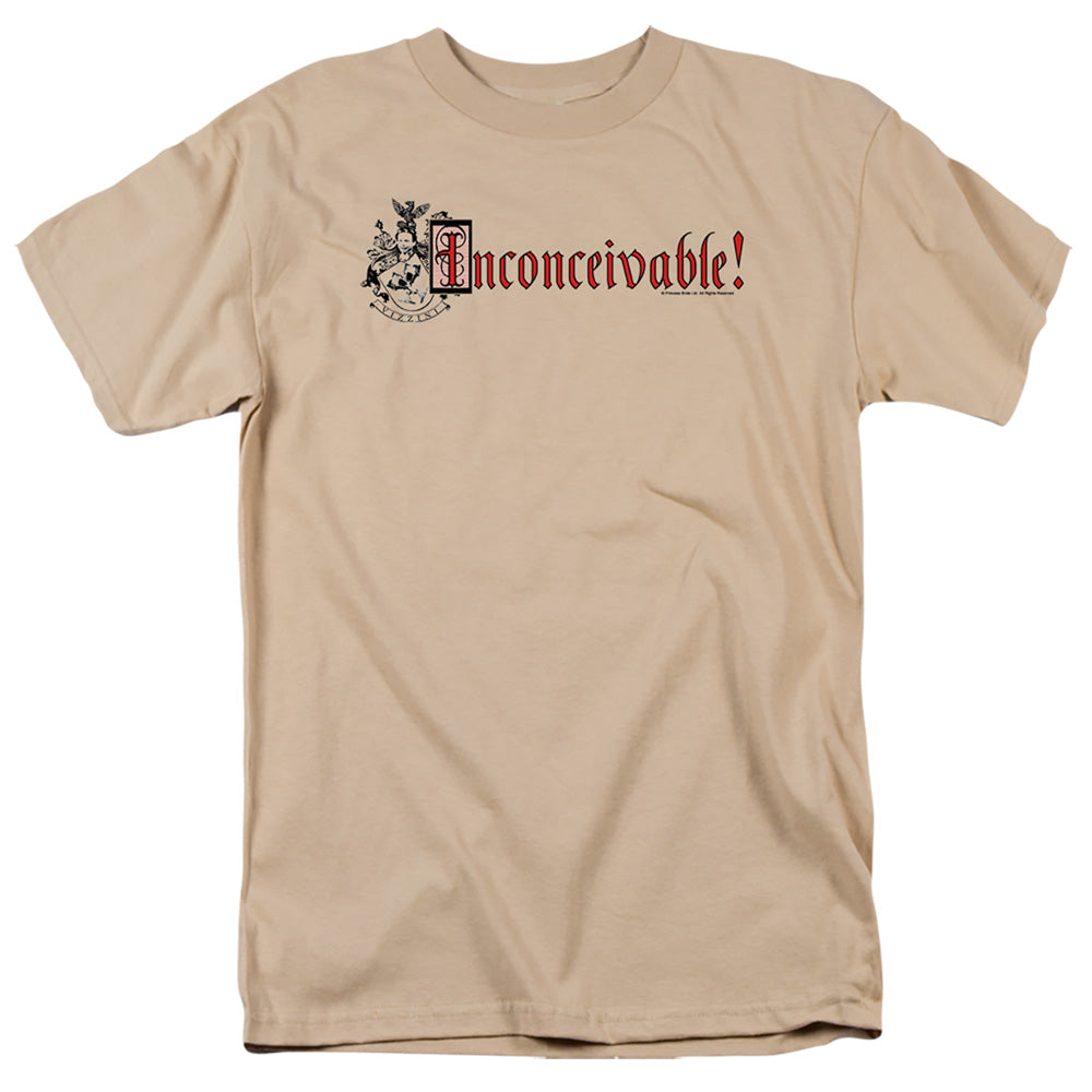 Princess Bride - Vizzini Crest - Short Sleeve Adult 18/1 - Sand T-shirt