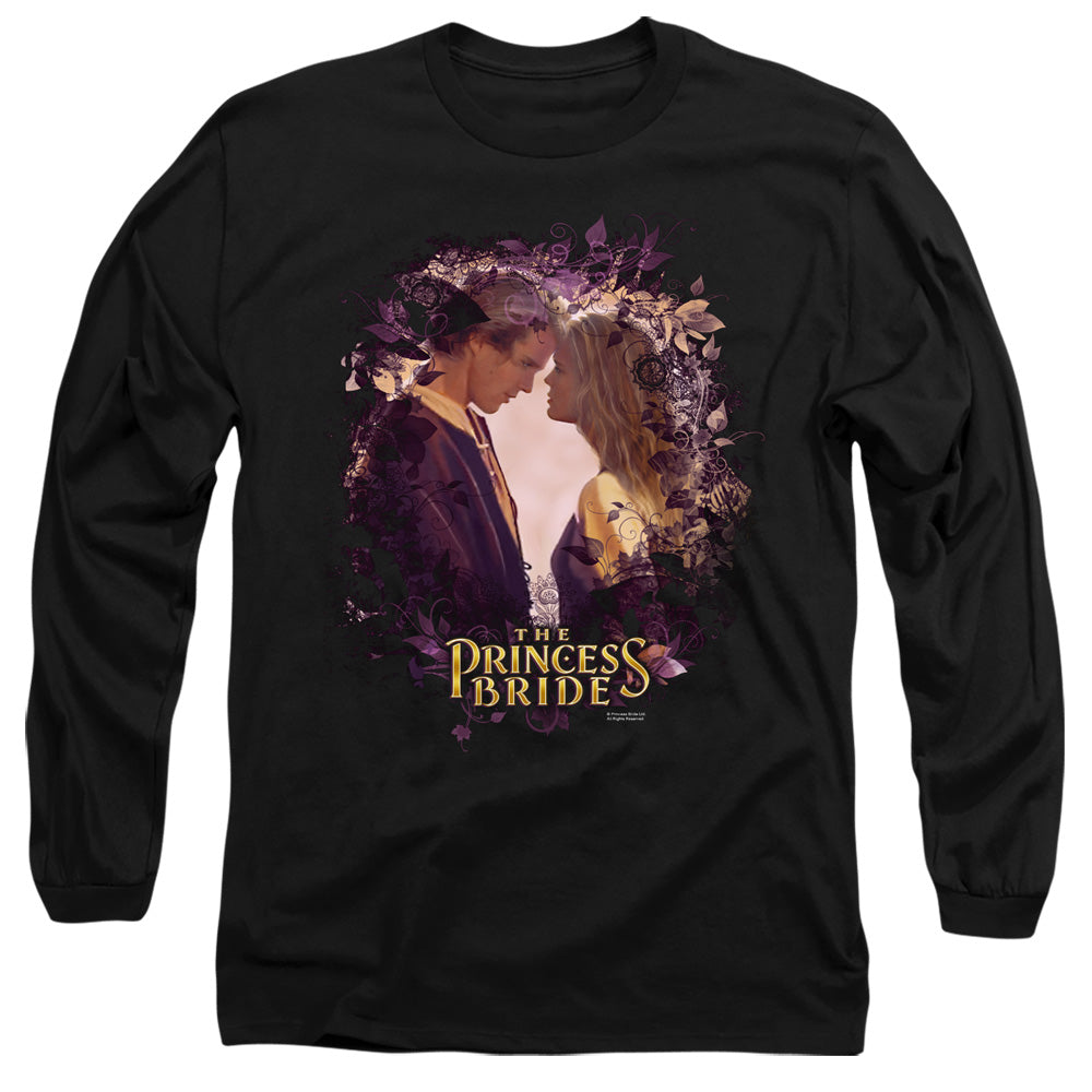 Princess Bride - Young Love - Long Sleeve Adult 18/1 - Black T-shirt