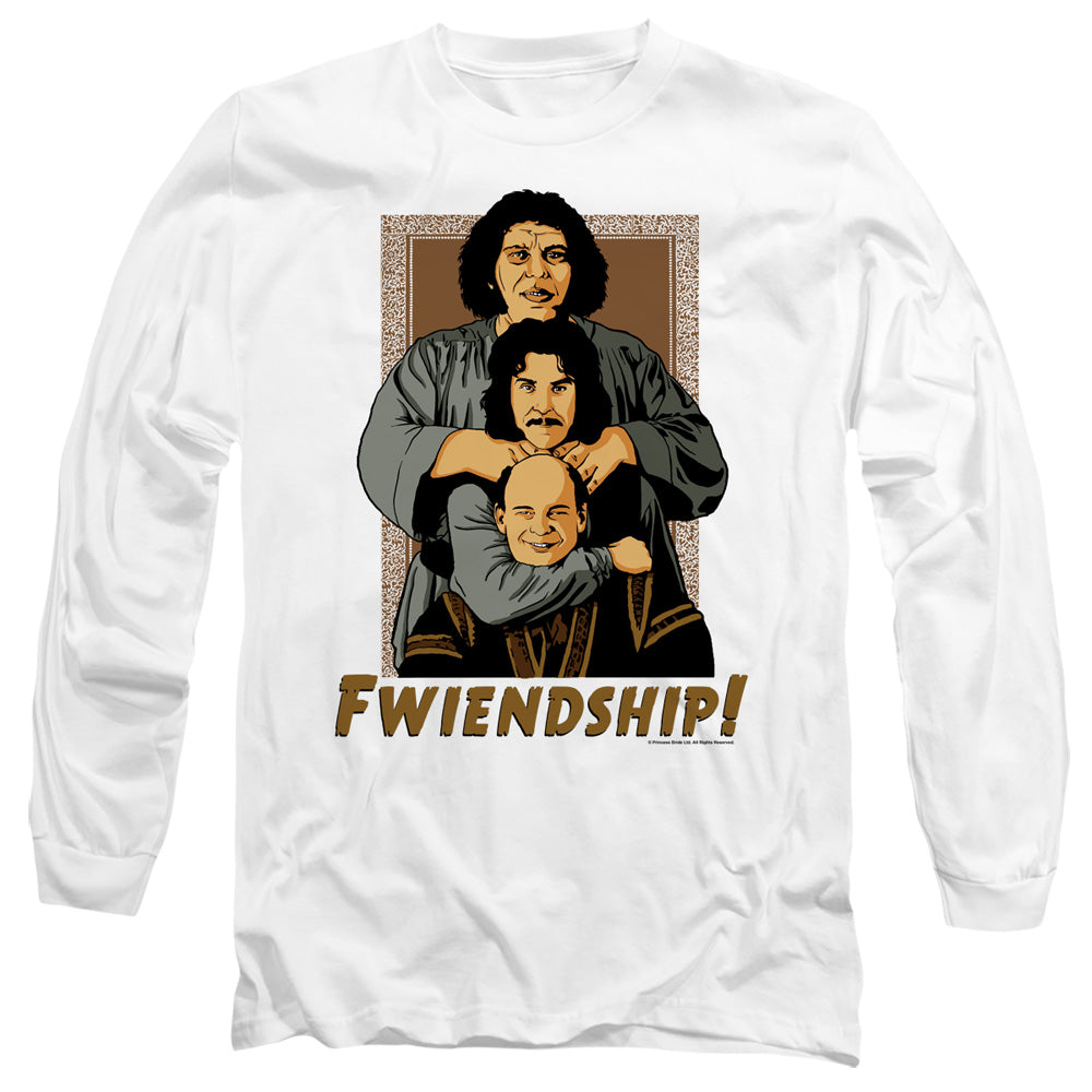Princess Bride - Fwiendship - Long Sleeve Adult 18/1 - White T-shirt