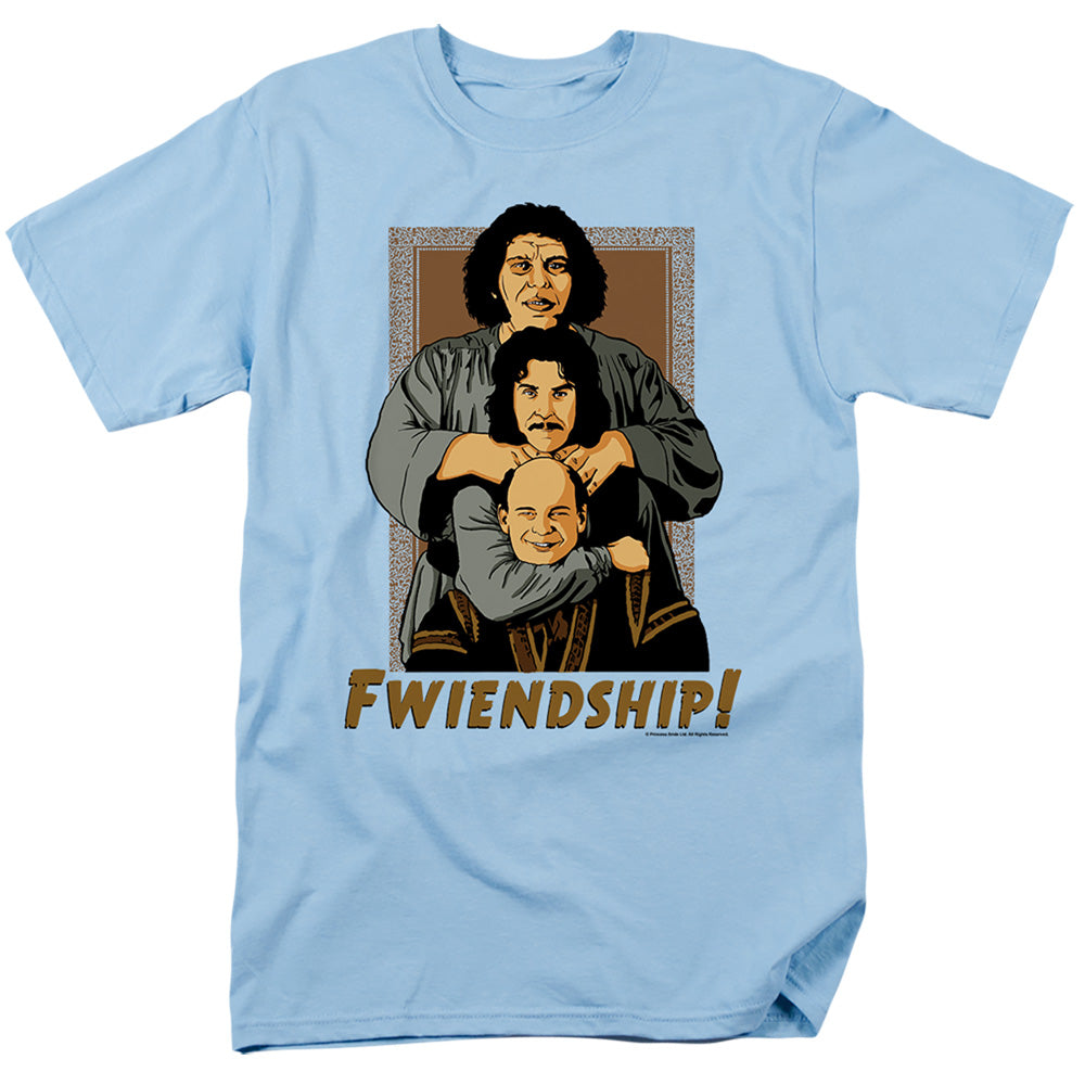 Princess Bride - Fwiendship - Short Sleeve Adult 18/1 - Light Blue T-shirt