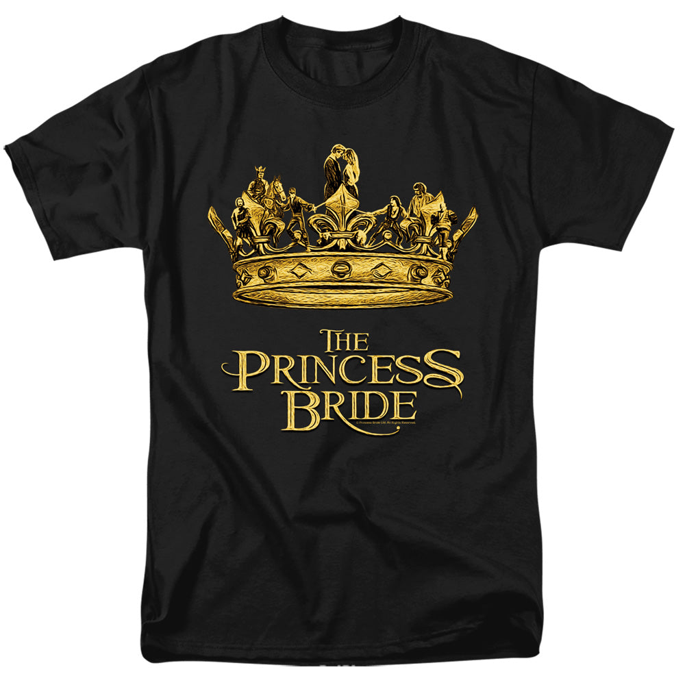 Princess Bride - Crown - Short Sleeve Adult 18/1 - Black T-shirt