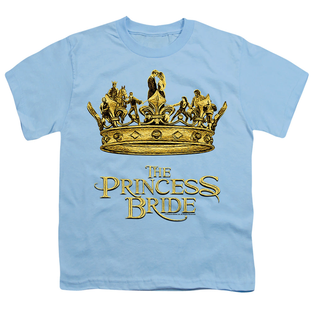 Princess Bride - Crown - Short Sleeve Youth 18/1 - Light Blue T-shirt
