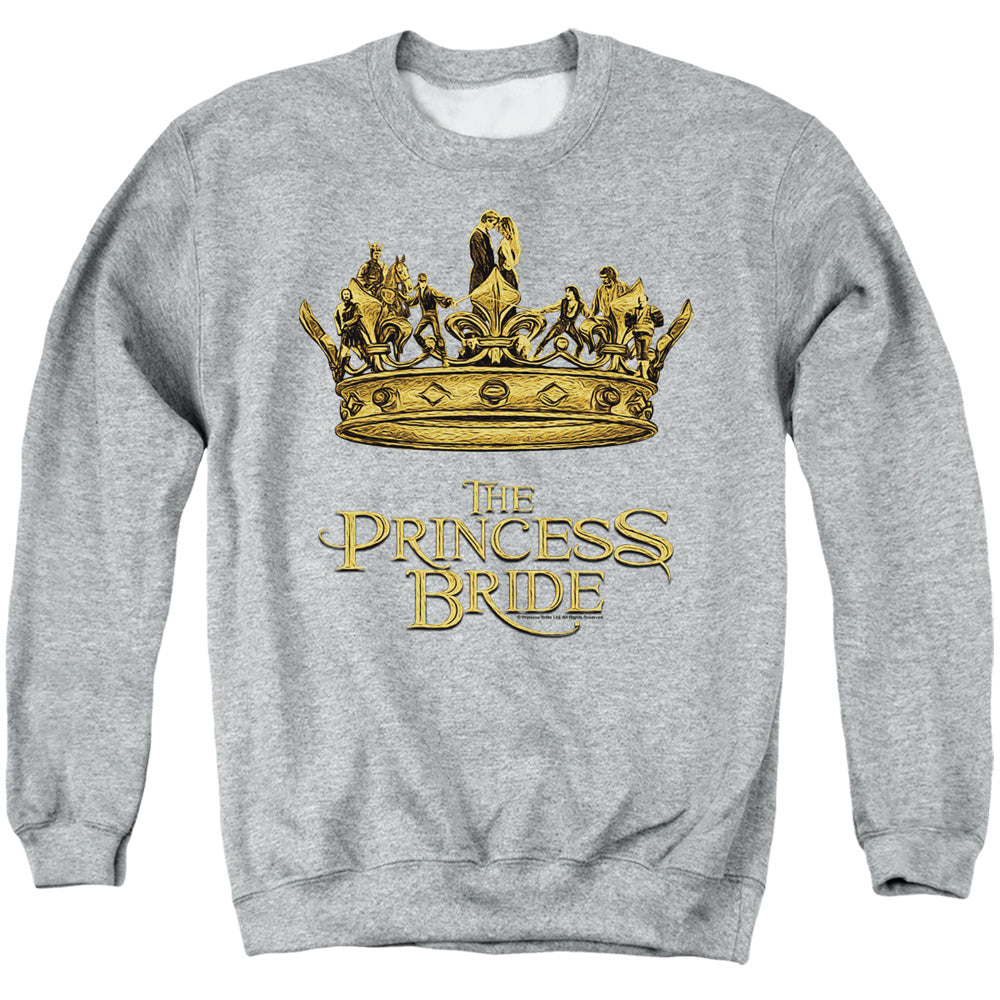 Princess Bride - Crown - Adult Crewneck Sweatshirt - Athletic Heather