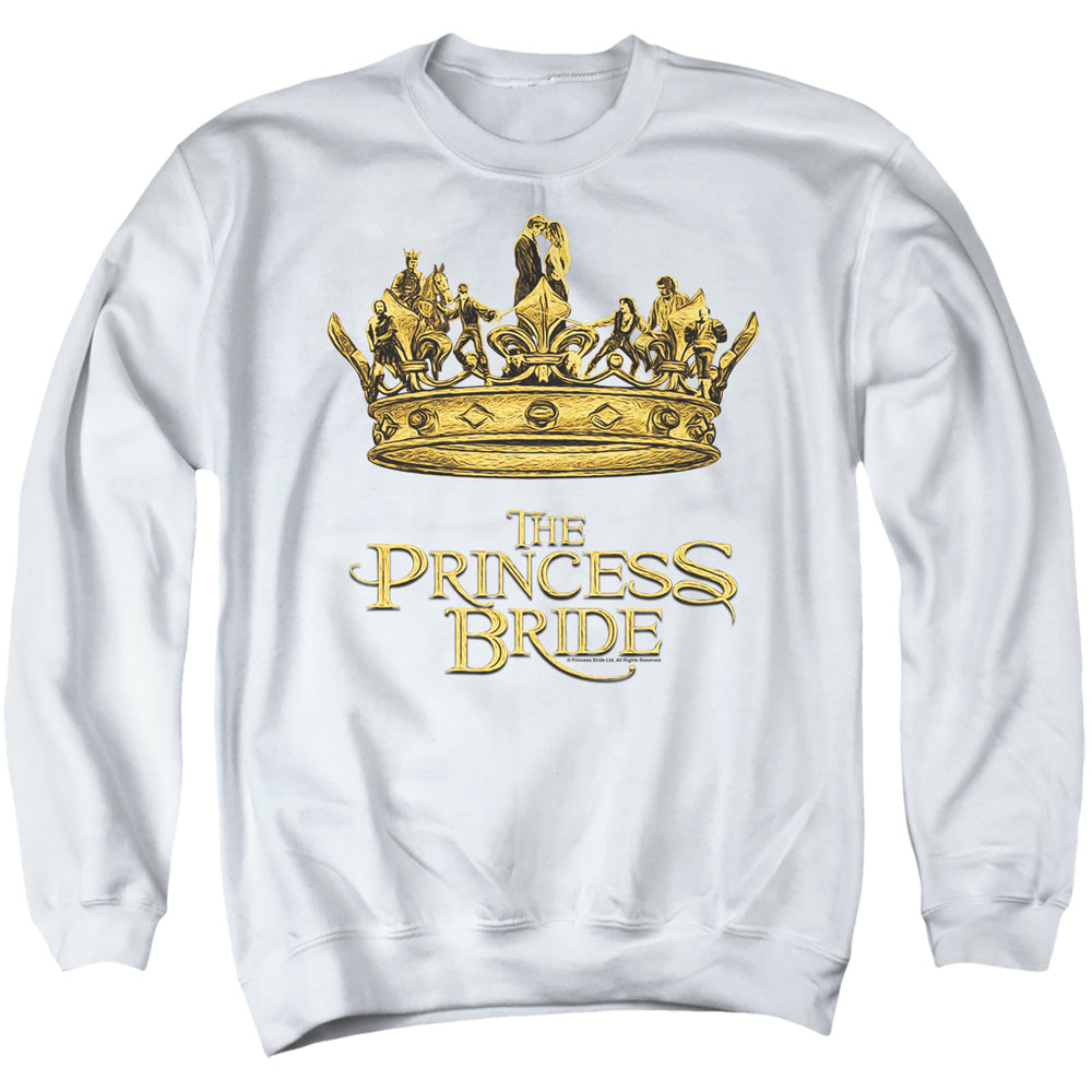 Princess Bride - Crown - Adult Crewneck Sweatshirt - White