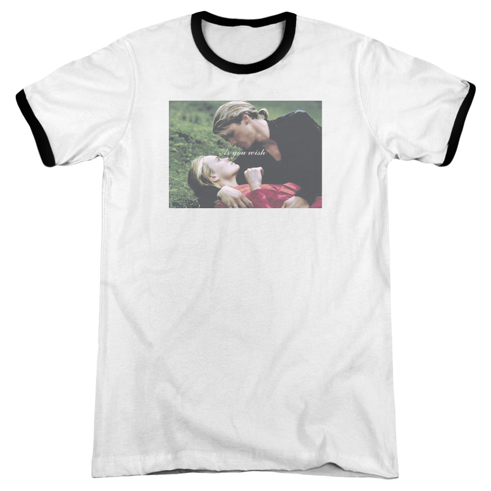 Princess Bride - As You Wish - Adult Ringer - White/black