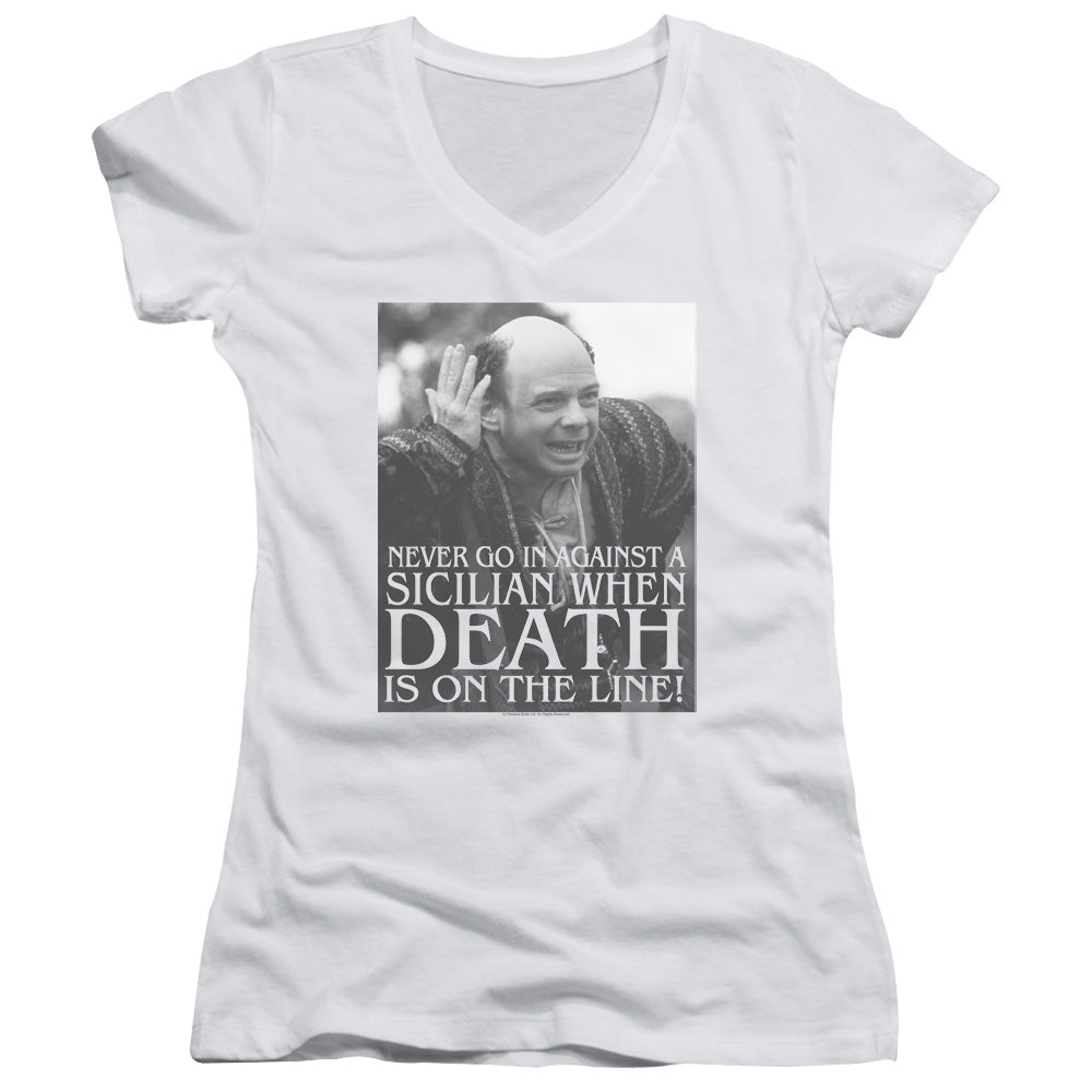 Princess Bride - Sicilian-junior V-neck - White