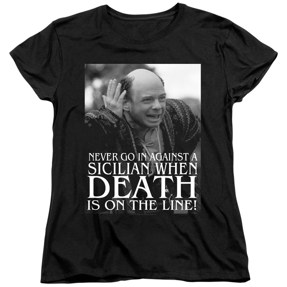 Princess Bride - Sicilian - Short Sleeve Womens Tee - Black T-shirt