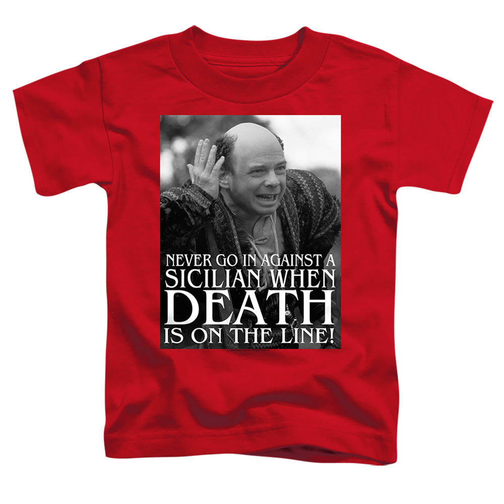 Princess Bride - Sicilian - Short Sleeve Toddler Tee - Red T-shirt