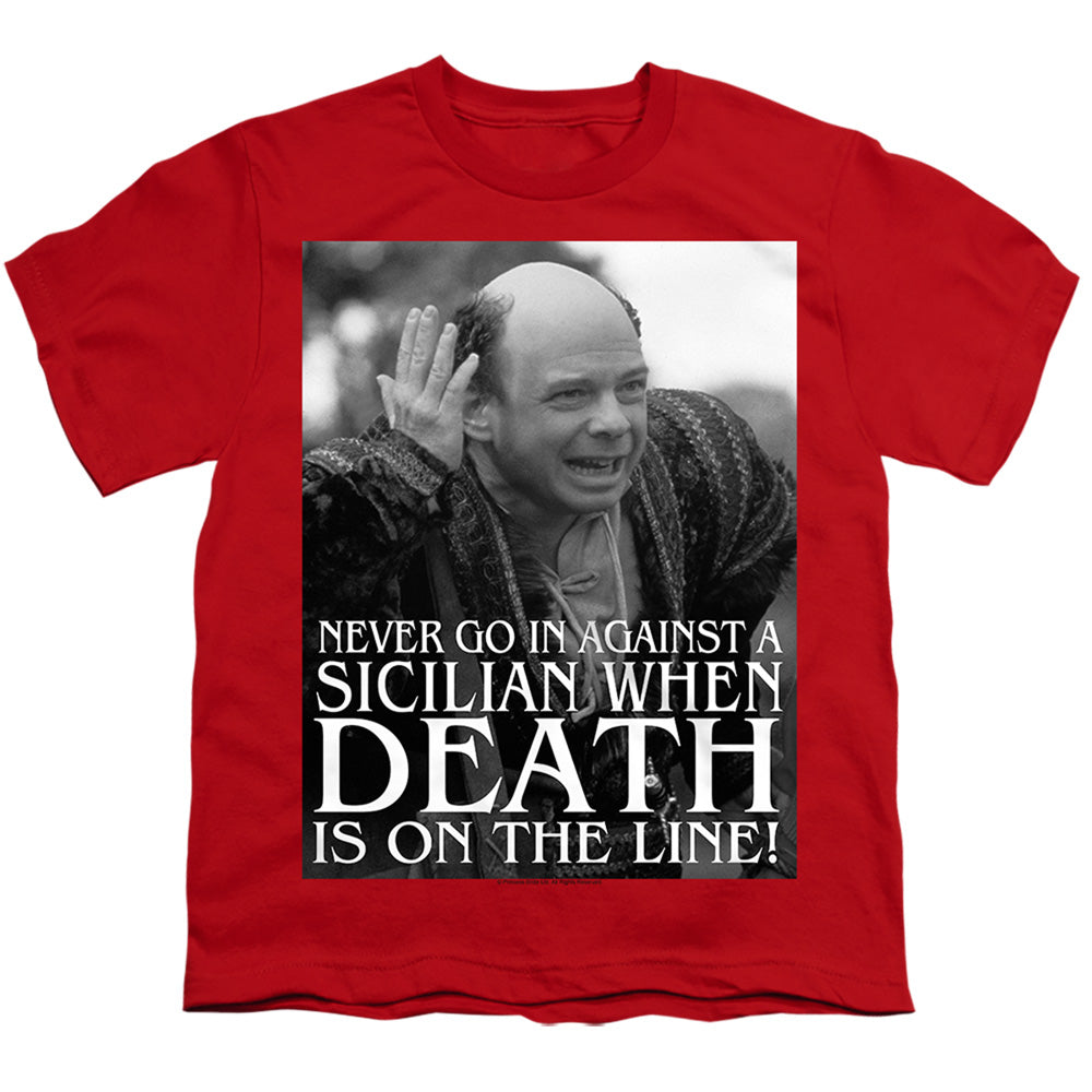 Princess Bride - Sicilian - Short Sleeve Youth 18/1 - Red T-shirt