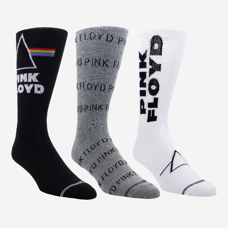 Pink Floyd Crew Socks 3-Pack Box