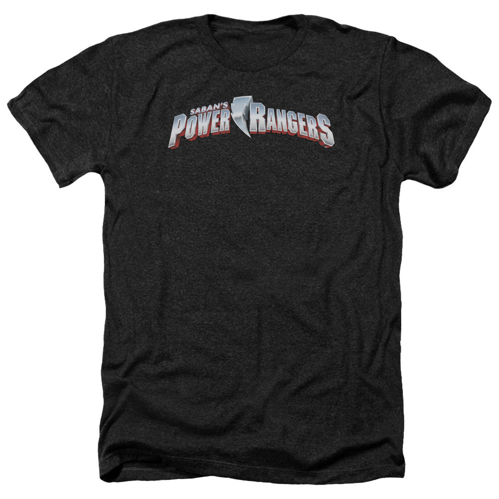 Power Rangers - New Logo - Adult Heather-black