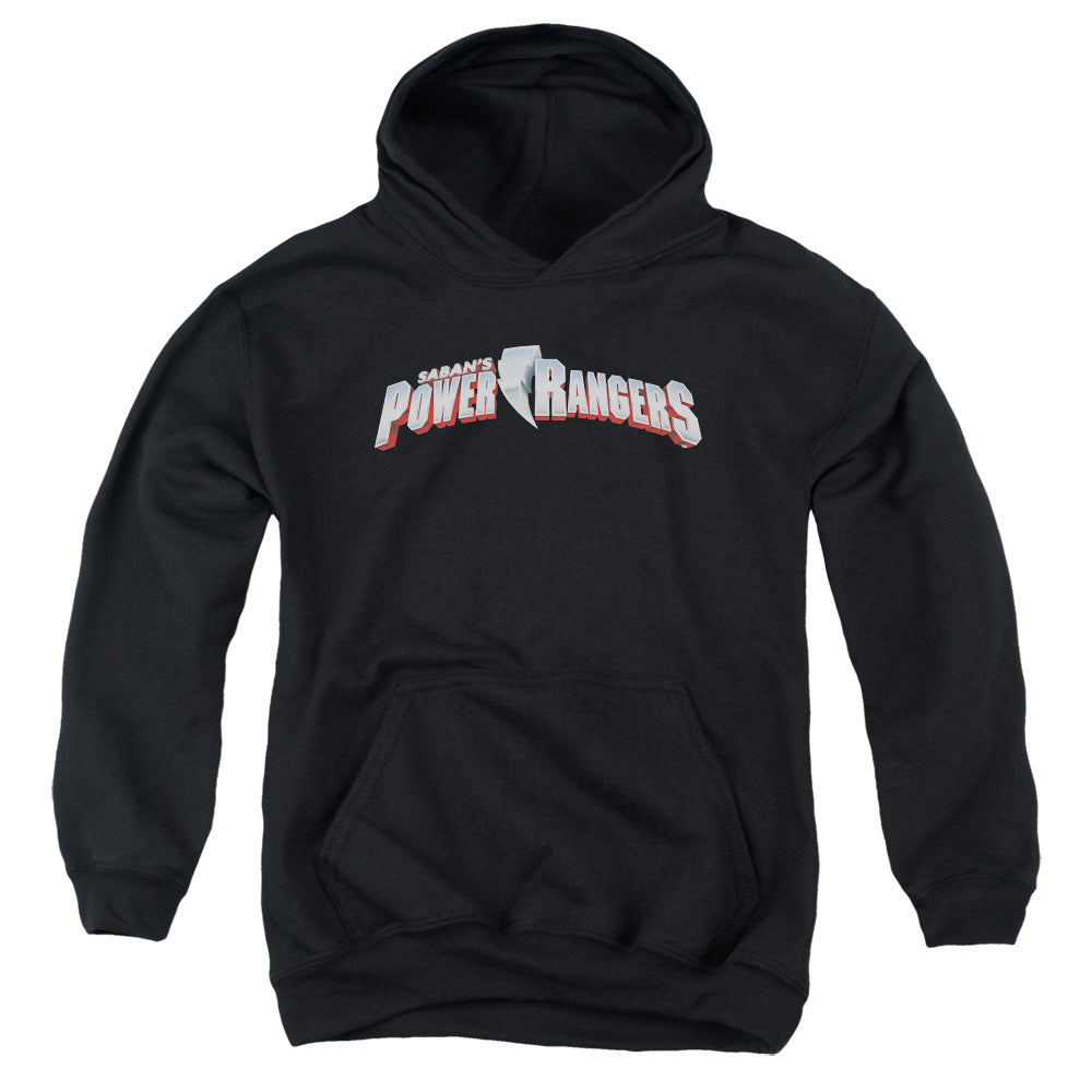 Power Rangers - New Logo - Youth Pull-over Hoodie - Black