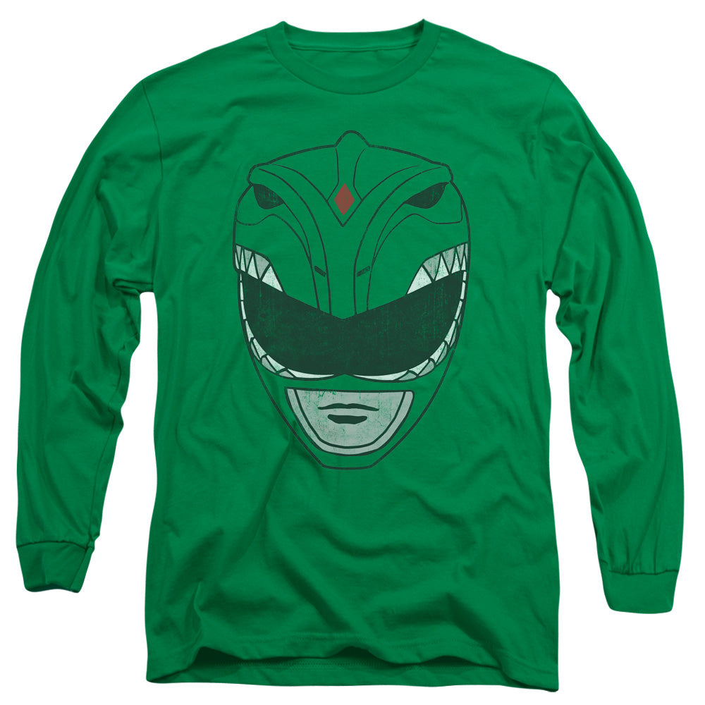 Power Rangers - Green Ranger - Long Sleeve Adult 18/1 - Kelly Green T-shirt