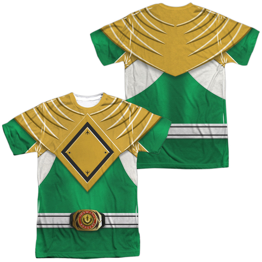 POWER RANGERS GREEN RANGER (FRONT/BACK PRINT)-S/S ADULT T-Shirt