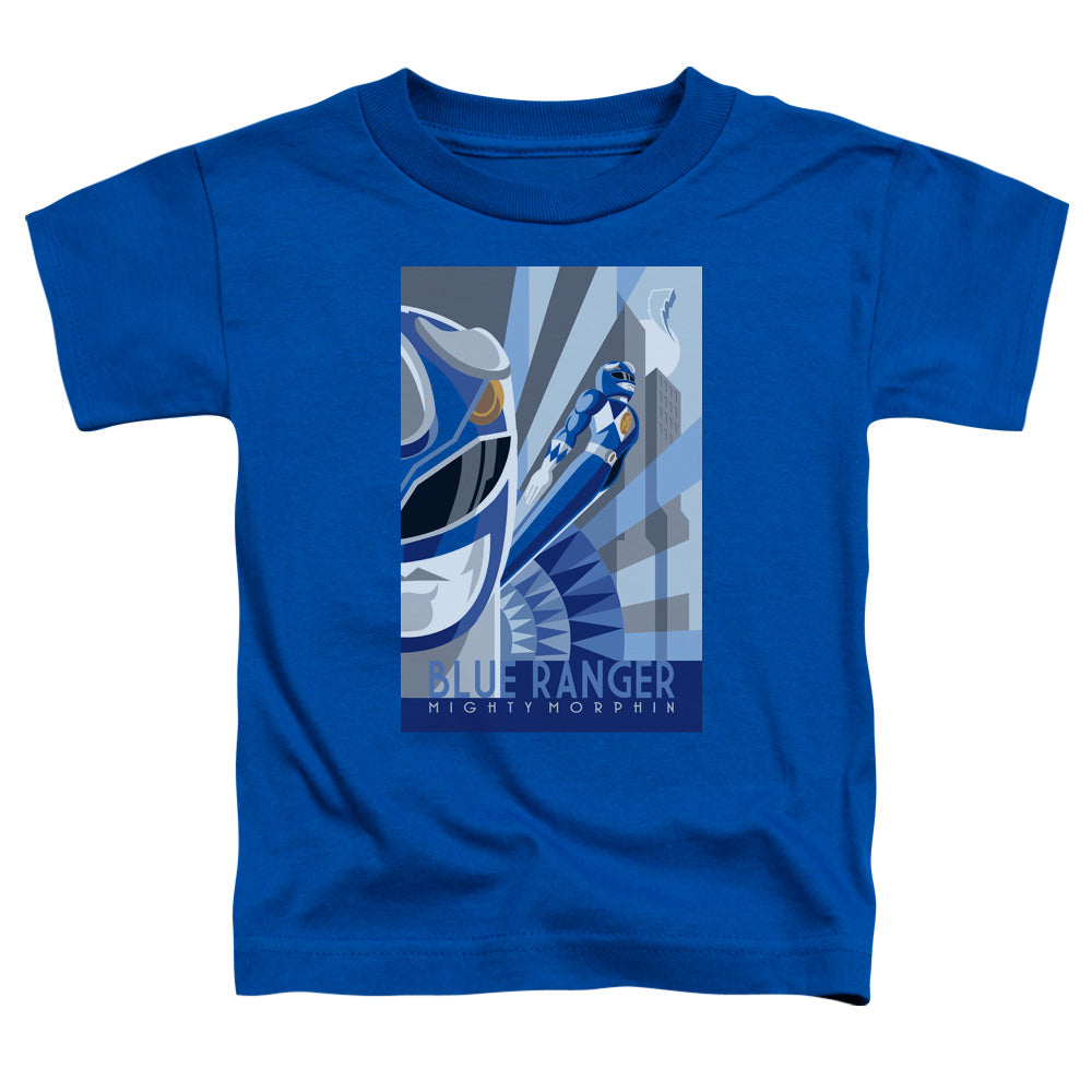 Power Rangers - Blue Ranger Deco - Short Sleeve Toddler Tee - Royal Blue T-shirt