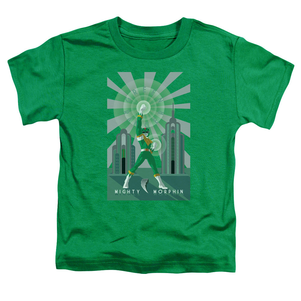 Power Rangers - Green Ranger Deco - Short Sleeve Toddler Tee - Kelly Green T-shirt