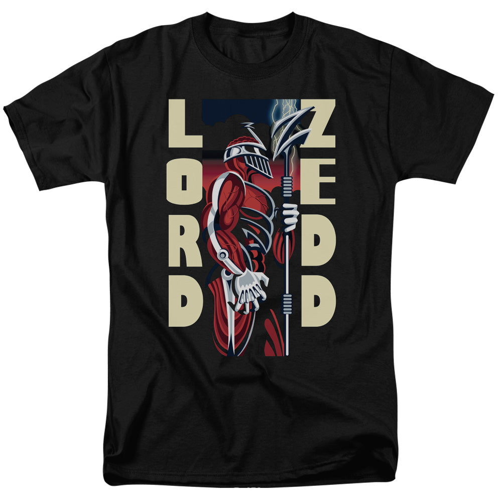 Power Rangers - Zedd Deco - Short Sleeve Adult 18/1 - Black T-shirt