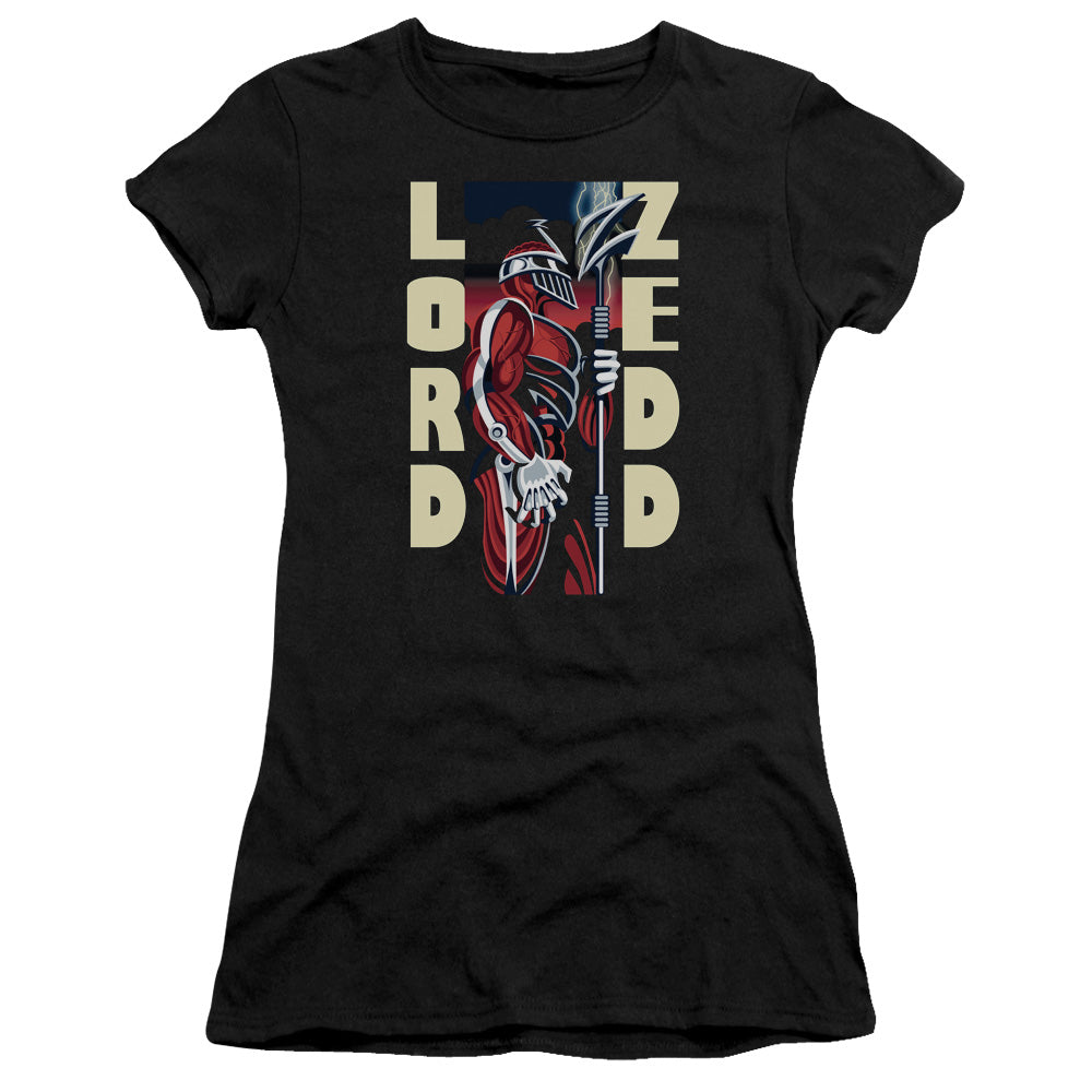 Power Rangers - Zedd Deco - Short Sleeve Junior Sheer - Black T-shirt