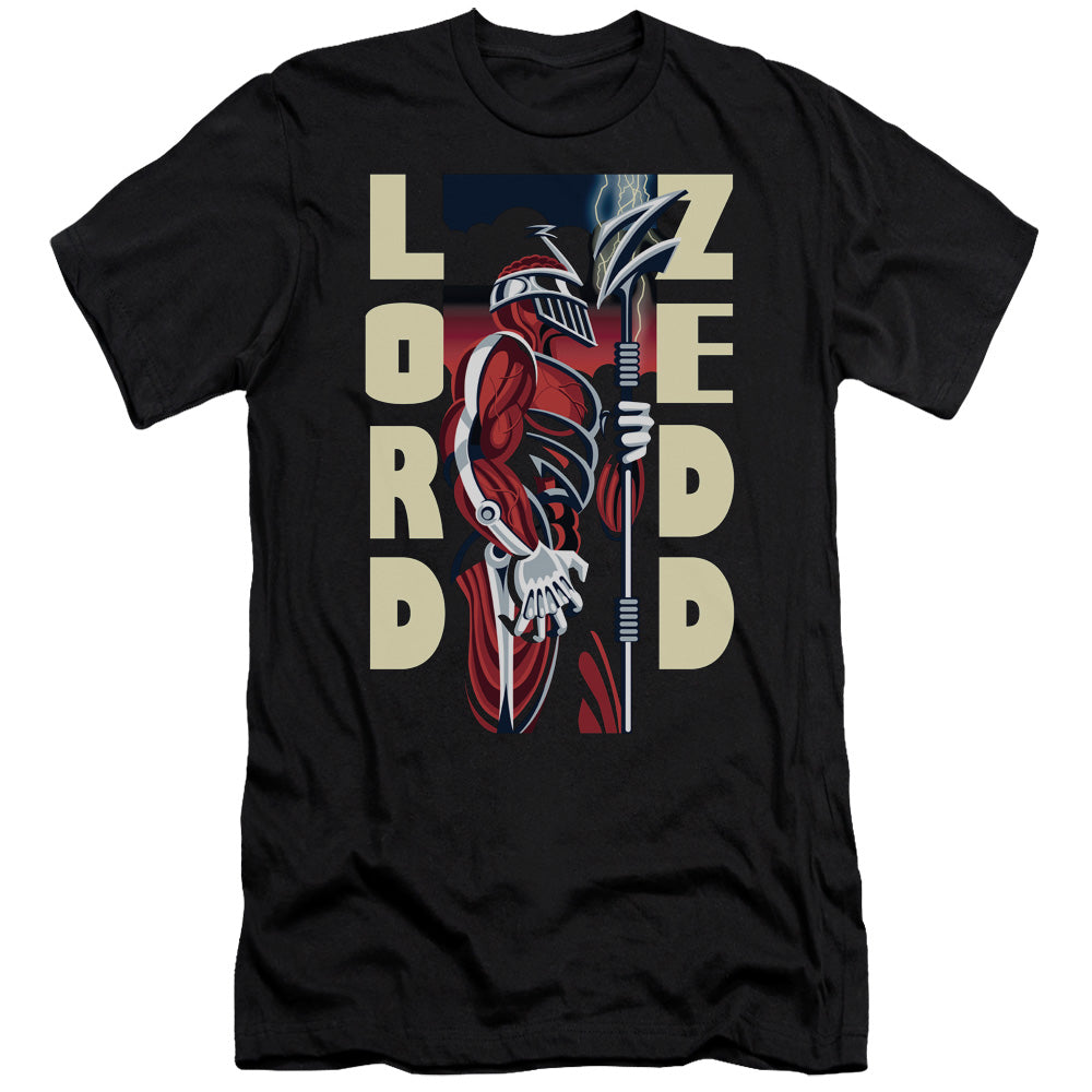 Power Rangers - Zedd Deco - Short Sleeve Adult 30/1 - Black T-shirt