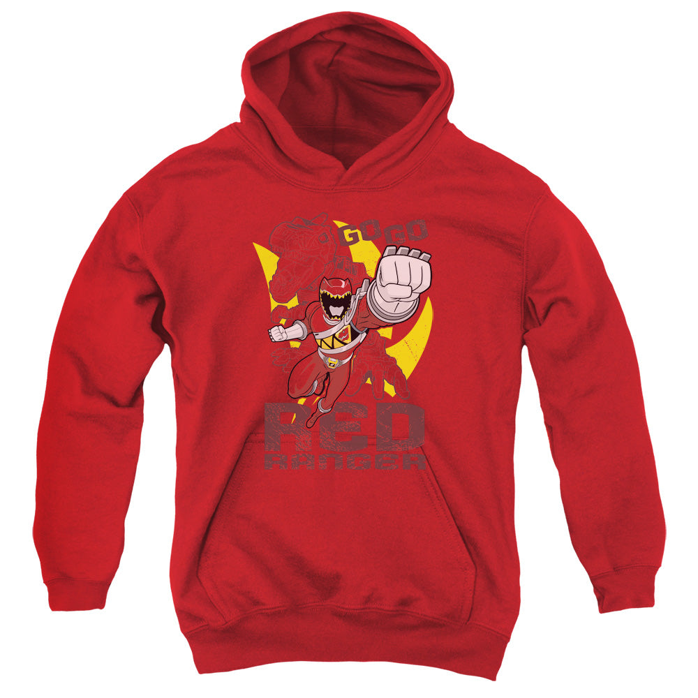 Power Rangers - Go Red - Youth Pull-over Hoodie - Red