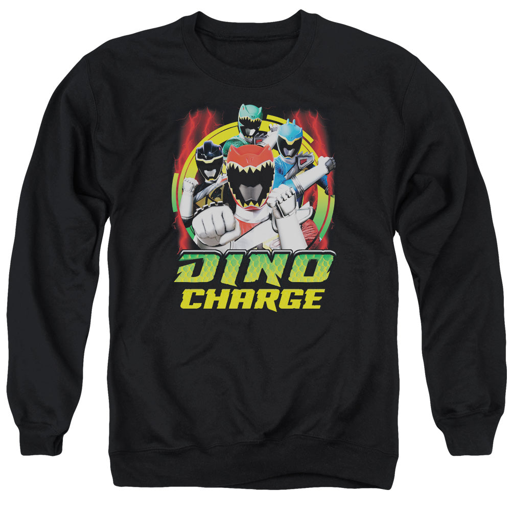 Power Rangers Dino Lightning - Adult Crewneck Sweatshirt - Black