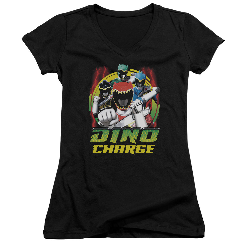Power Rangers - Dino Lightning-junior V-neck - Black