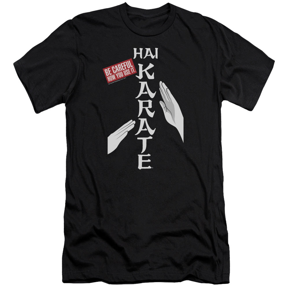 Hai Karate - Be Careful-premuim Canvas Adult Slim Fit 30/1 - Black