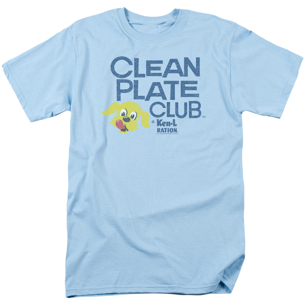 Ken L Ration - Clean Plate - Short Sleeve Adult 18/1 - Light Blue T-shirt